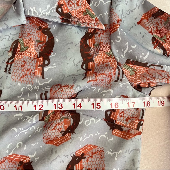 Vintage 70’s•H Bar C•Arabian Nights Dagger shirt•sz 34 - Picture 10 of 17